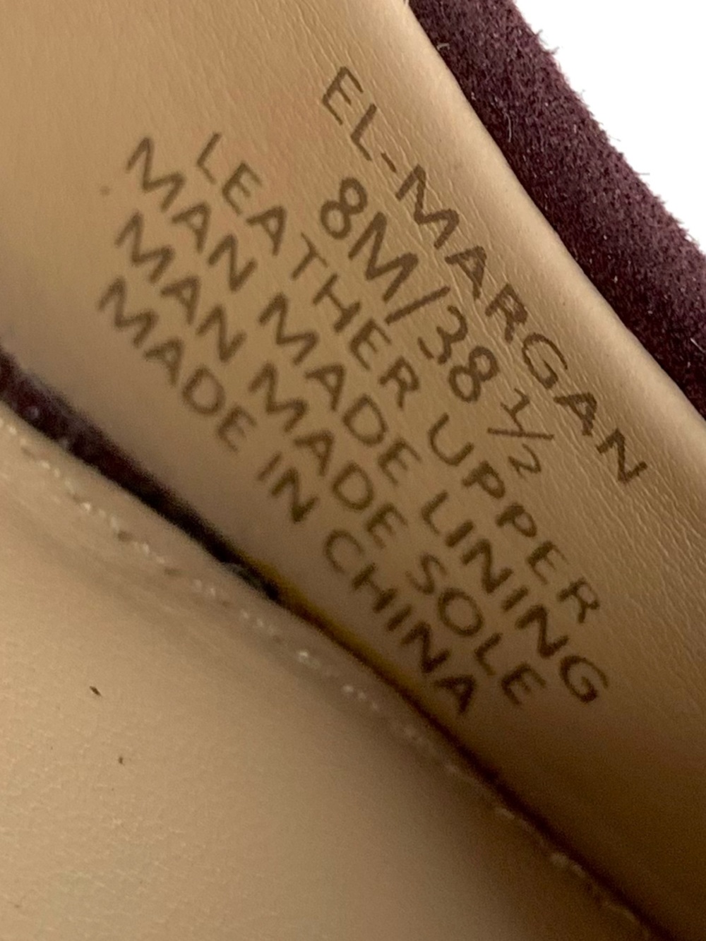 Essex Lane Margan Burgundy Suede Reptile Print Block Heel Pumps 8 Classic Preppy - Picture 11 of 15